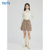 NUTS秋冬款气质百搭通勤高腰设计感格子短款半身裙女241061151B 商品缩略图2