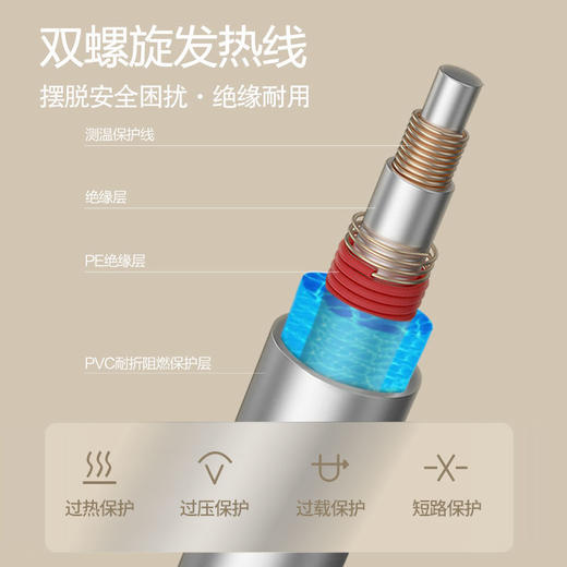 分位控区电热毯双人水暖毯水循环加热垫双人双控 商品图6