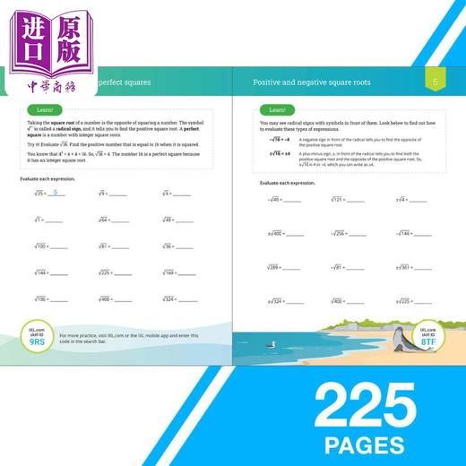 【中商原版】IXL The Ultimate Math Workbook Grade 8 美国IXL教辅 终极数学练习册八年级 英文原版进口图书 中小学数学学习 商品图3