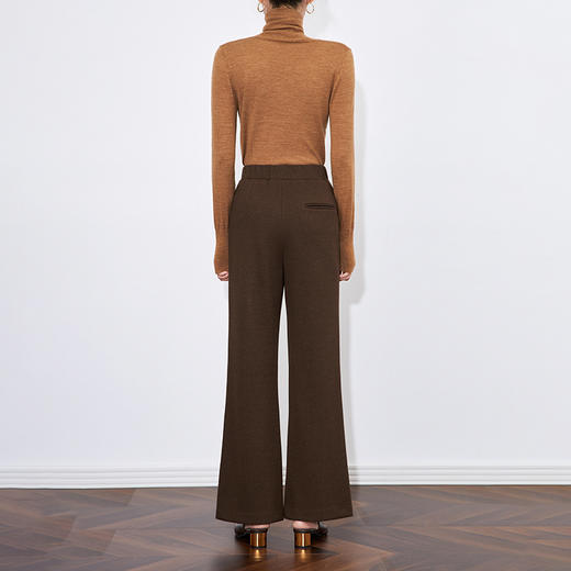 【高货wl】全新升级【铂金会员238/天猫339/差价101】(12856) 洛诗琳百搭时髦休闲运动修身松紧腰设计微喇磨毛裤女冬新款 商品图1