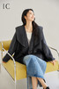 IC 百搭舒适休闲撞色米粒绣双面呢大衣外套女新款高级感上衣 商品缩略图5