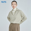 NUTS新品半开襟一片领休闲时尚长袖衬衫女241013072B 商品缩略图0