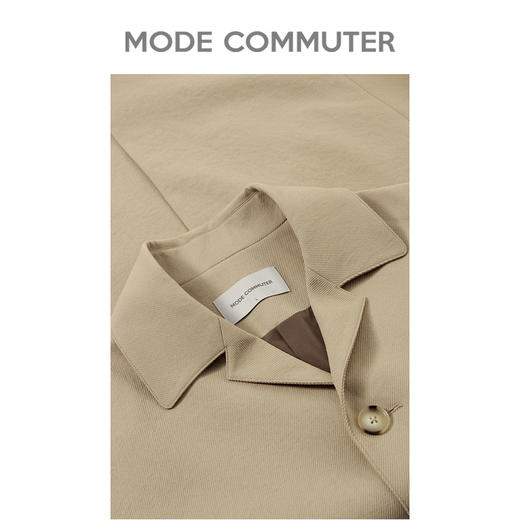MC |MODE COMMUTER秋季撞色翻袖宽松翻领风衣男MCD108021H 商品图2
