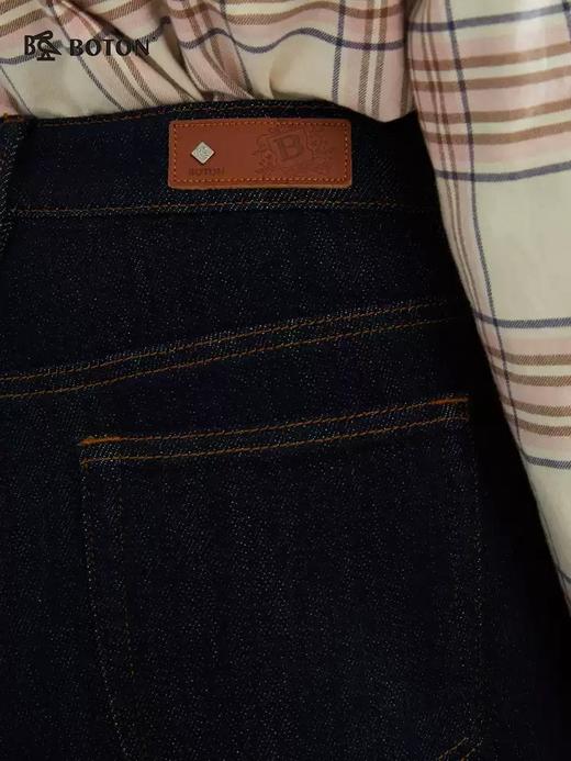 【不褪色】波顿女士春秋季弹力高腰直筒九分裤LF635123 商品图3