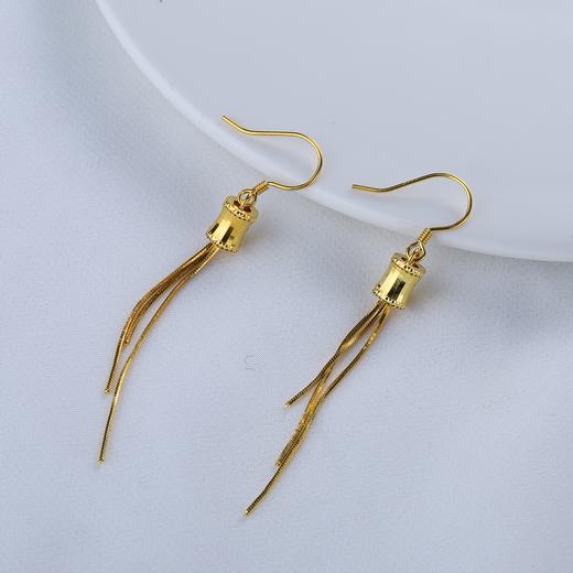 【宏艺珠宝】锦丝灵羽·银s925耳饰 商品图0