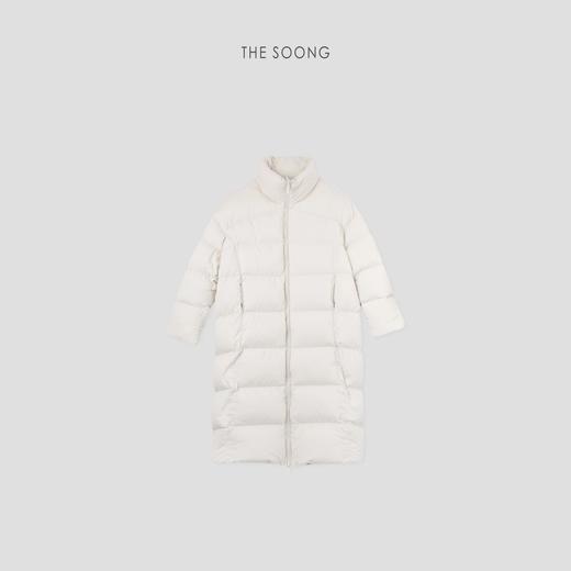 THESOONG"收官鹅"轻量级90白鹅绒保暖立领长款羽绒服HWYRF6331 商品图3