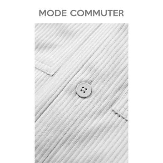 MC |MODE COMMUTER春季灯芯绒口袋宽松男士长袖衬衫外套MCD103009A 商品图3