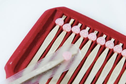 芳龄单支斜口眉夹（金色排装12只） 商品图1