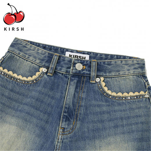 【分销】KIRSH 女 樱桃烫钻牛仔短裤 KKRMCDS502M 商品图8