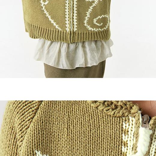 CryingCenter  流星烟花粗针重磅针织毛衣开衫 哭喊中心 商品图5