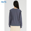 NUTS秋冬款气质百搭设计感印花针织拼接长袖T恤卫衣女241023381 商品缩略图4