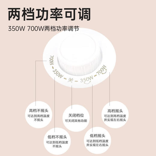 美的（Midea）小太阳取暖器_NPS7-15A5 商品图2