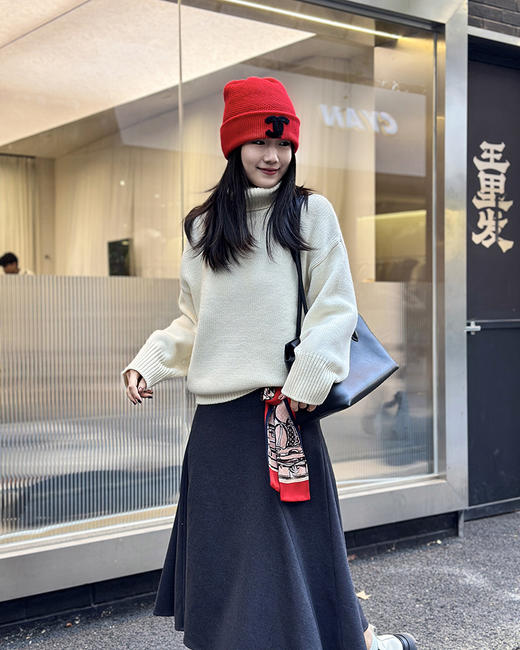 现货 THS 12.30-无 香家 情侣款 羊毛混纺针织冷帽 5色 CN196 商品图3