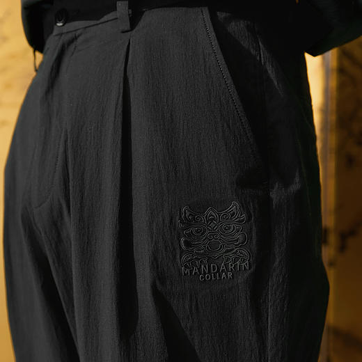 【柴云龙同款】柒牌宽松休闲裤男士春夏新品时尚简约舒适百搭萝卜裤128H70960 商品图3