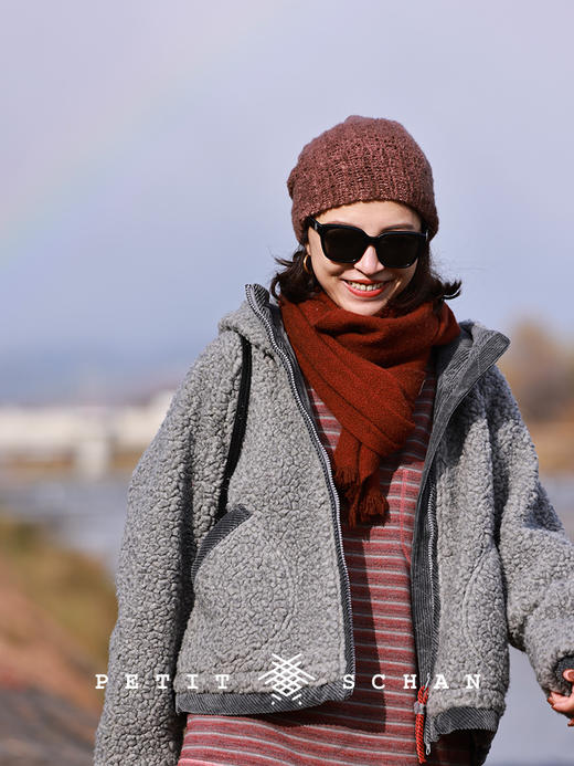 PETIT SCHAN小闪 #074 Inner Beauty 白馥美 羊绒手纺纱手工编织冷帽堆堆帽 商品图8
