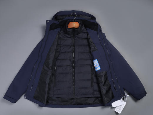 【25炽烈羽绒三合一夹克风衣】冬款可拆卸帽80鸭绒羽绒服内胆三合一夹克风衣上衣03h 商品图5