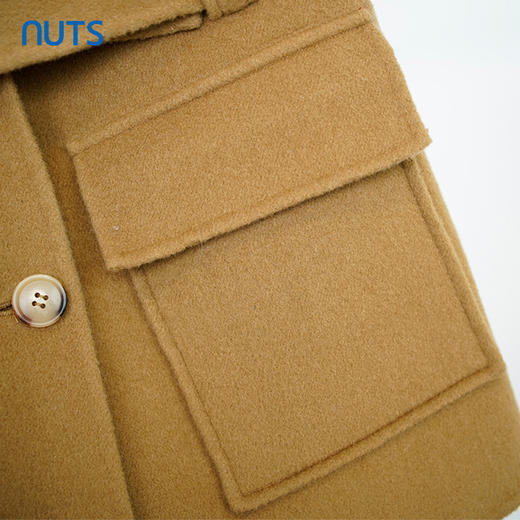 NUTS商场同款宽松百搭双面呢大衣马甲外套141032143A 商品图4