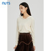 NUTS秋冬款气质百搭宽松显瘦设计感绵羊毛针织套头衫女241052245 商品缩略图1