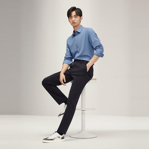 【多色】柒牌男装休闲裤2024秋季新款商务通勤上班修身直筒长裤子127H72080 商品图3