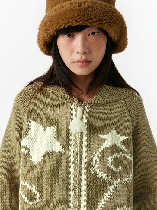 CryingCenter  流星烟花粗针重磅针织毛衣开衫 哭喊中心 商品图8