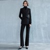 IWY/石墨黑色正装女套装面试职业装高级感正式场合收腰西服外套秋冬款CP2086 商品缩略图2