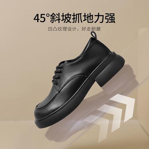 ZHR单鞋女2025新款舒适时尚ins小皮鞋高级英伦单鞋网红百搭乐福鞋 商品图3