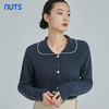NUTS秋冬款复古气质百搭娃娃领百搭打底毛织短外套女241053223 商品缩略图3