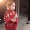 冬款女童马面裙套装加绒加厚唐装红色新年装拜年服GR9040 商品缩略图3