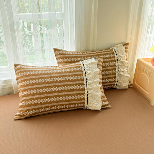 A类母婴级双层纱布全棉四件套家用纯棉被套床单款高级感床上用品 商品图6