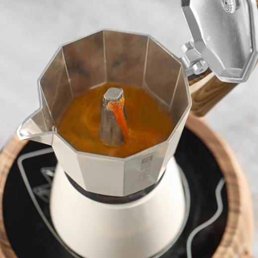 双阀摩卡壶 意式浓缩咖啡壶家用煮咖啡户外器具 MHW-3BOMBER轰炸机 商品图2