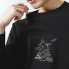 【新疆长绒棉】柒牌长袖男T恤2025春季新款休闲百搭黑色圆领上衣128T71850 商品缩略图2