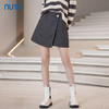 NUTS秋冬款复古气质高腰A字显瘦百搭设计感短款半身裙241061027B 商品缩略图1