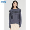 NUTS秋冬款气质百搭设计感印花针织拼接长袖T恤卫衣女241023381 商品缩略图0