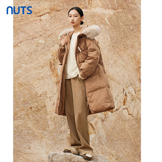 NUTS冬季新品时尚纯色直筒修身显瘦水洗牛仔长裤女344112207 商品图2