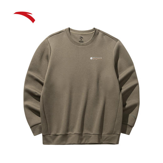 安踏运动卫衣男士新款针织长袖上衣简约百搭套头衫152517710 商品图0