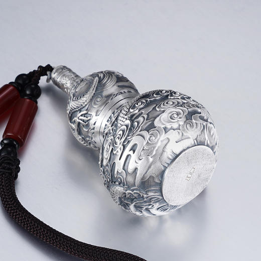 子佩集S999银【龙福献瑞】手把件【YSY003】纯银仿古葫芦2412 商品图3