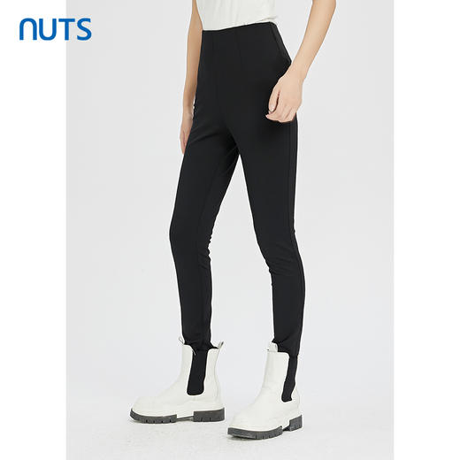 NUTS黑色高腰修身显瘦百搭气质铅笔裤休闲裤女241073067B 商品图2