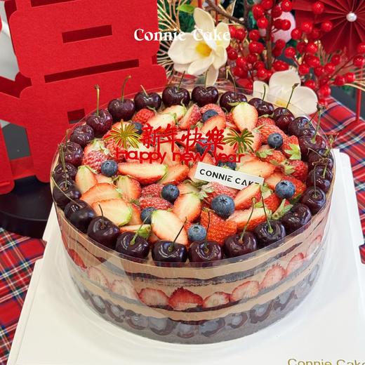 「新年限定」车厘子草莓蛋糕 商品图0