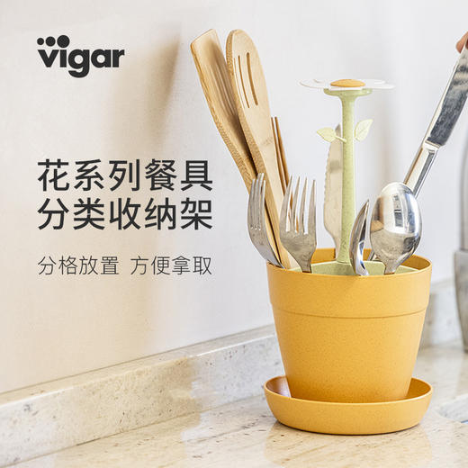 Vigar花系列厨房餐具收纳桶 商品图0