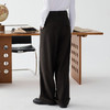 谜底阔腿裤长裤女2025春新品通勤风宽松羊毛混纺休闲裤251MK0009 商品缩略图2