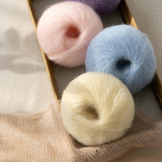 苏苏姐家南非幼马海-进阶版手工diy编织细宝宝毛衣围巾披肩毛线团 商品图1