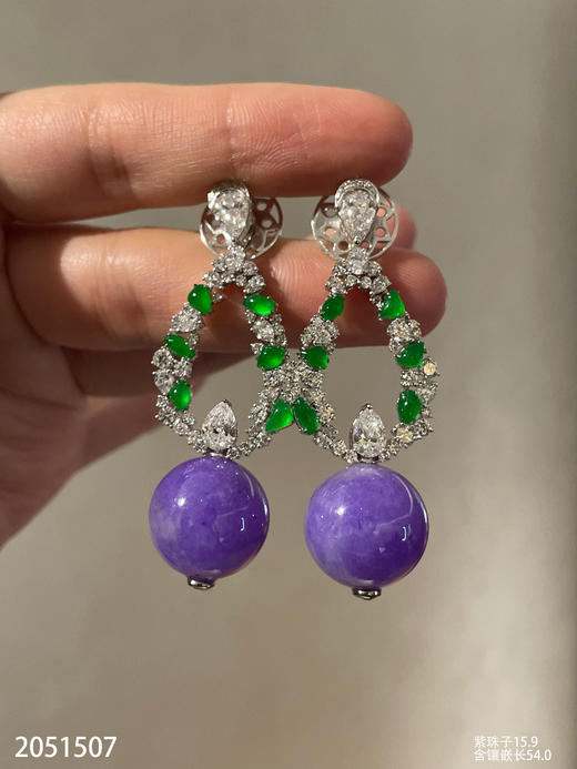 紫罗兰耳坠【2051507】具体价格微信咨询 商品图1