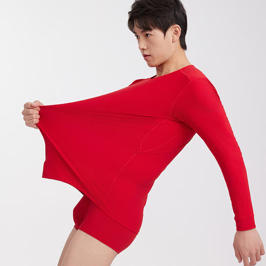 TAGX探观2025年蛇年限定本命年红色礼盒保暖内搭秋衣秋裤套装 商品图3