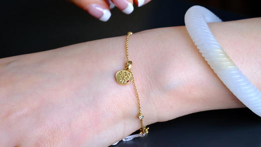 18K 吉祥如意 双面吉祥牌 商品图3