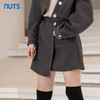 NUTS秋冬款复古气质高腰A字显瘦百搭设计感短款半身裙241061027B 商品缩略图2