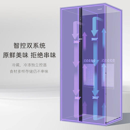 卡萨帝朗度703升超大容量对开双开门冰箱墅式空间海量储鲜双系统双循环 703对开BCD-703WGCSSM9CSU1 商品图1