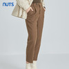 NUTS秋冬款气质百搭休闲简约高腰直筒宽松显瘦九分裤女241073393 商品缩略图3