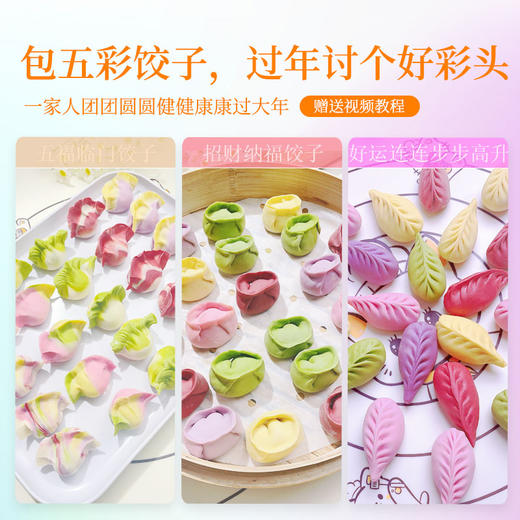 【五彩饺子粉】| 元和优选 铁棍山药果蔬谷物五彩饺子粉100g*20 商品图3