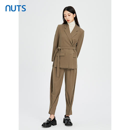 NUTS春秋款气质百搭休闲简约通勤收腰显瘦西装外套女241048209B 商品图2