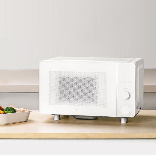 积分免费兑：米家小米微波炉家用小型多功能 小尺寸平板式易清洁 大火力均匀加热 机械式旋钮易操作 台式大容量20升 商品图5